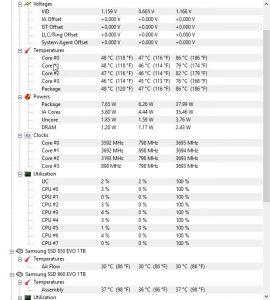 ThinkPad P51 temperatures