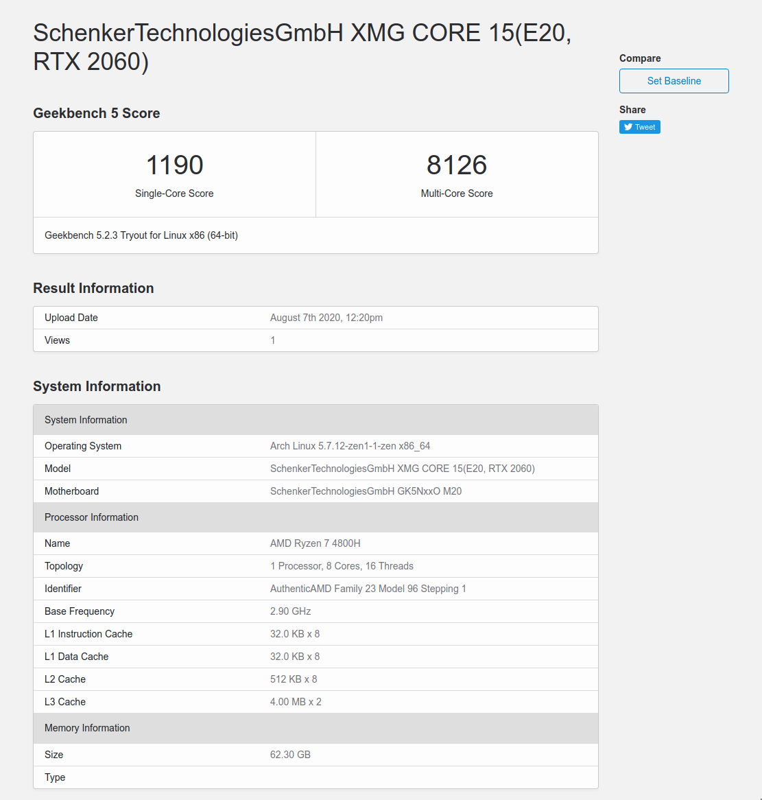 XMG Core 15 (AMD E20) with Ryzen 4800H and RTX 2060 Review | bytee.net